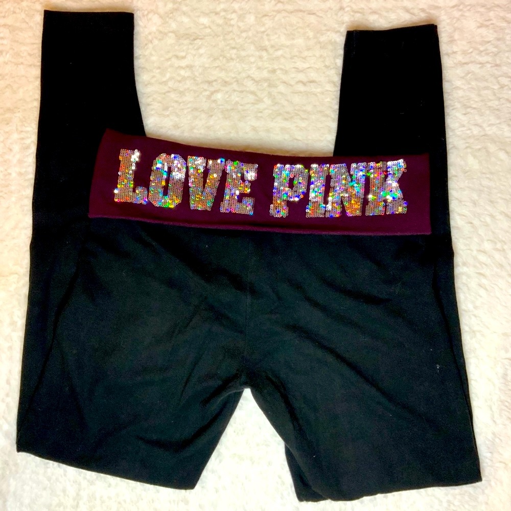 Victoria’s Secret PINK Sequin Yoga- Size Small